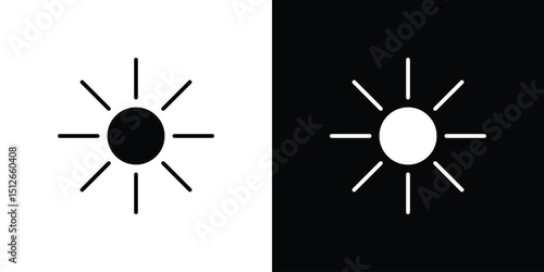 Brightness icon illustration. icon templates pack.