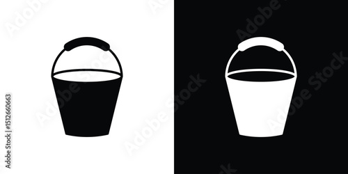 Bucket icon illustration. icon templates pack.