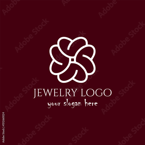 jewelry store logo design vector	