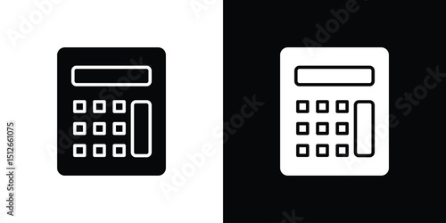 Calculator icon illustration. icon templates pack.