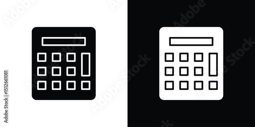 Calculator icon illustration. icon templates pack.