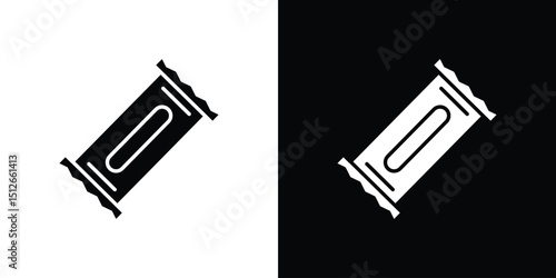 Candy-bar icon illustration. icon templates pack.