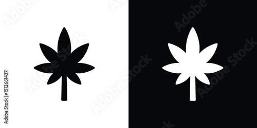 Cannabis icon illustration. icon templates pack.