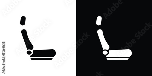 Car seat icon illustration. icon templates pack.