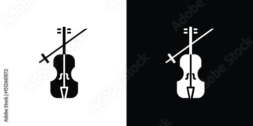 Cello icon illustration. icon templates pack.