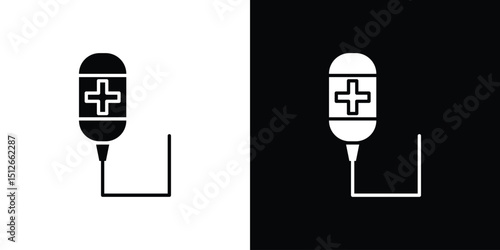 Chemotherapy icon illustration. icon templates pack.