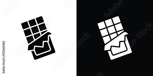 Chocolate icon illustration. icon templates pack.