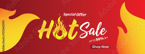 Hot Sale Special Offer Banner – Up to 50% Off – Shop Now
