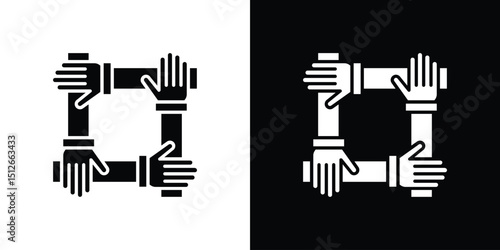 Collaboration icon illustration. icon templates pack.