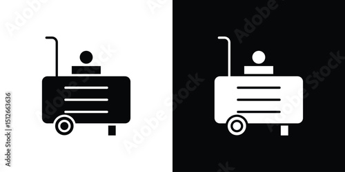 Compressor icon illustration. icon templates pack.
