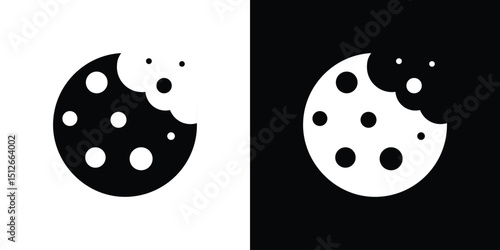 Cookie icon illustration. icon templates pack.