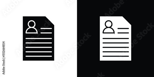 CV icon illustration. icon templates pack.