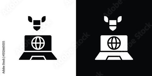 Ddos icon illustration. icon templates pack.