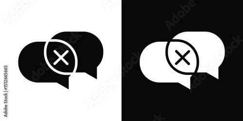 Disagreement icon illustration. icon templates pack.