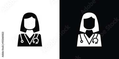 Doctor icon illustration. icon templates pack.