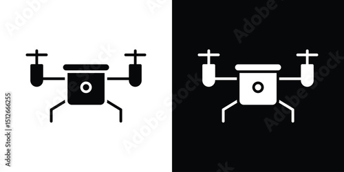 Drone icon illustration. icon templates pack.