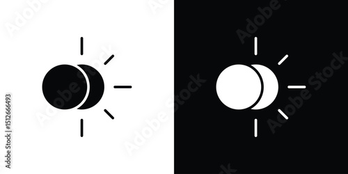 Eclipse icon illustration. icon templates pack.