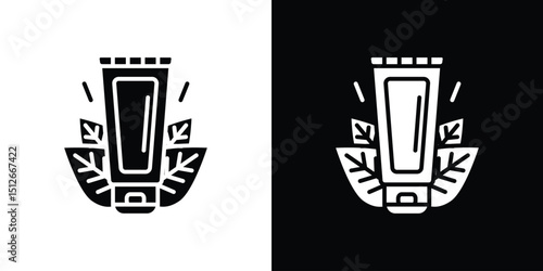 Face wash icon illustration. icon templates pack.