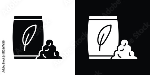 Fertilizer icon illustration. icon templates pack.