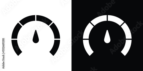 Gauge icon illustration. icon templates pack.