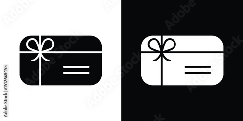 Gift card icon illustration. icon templates pack.