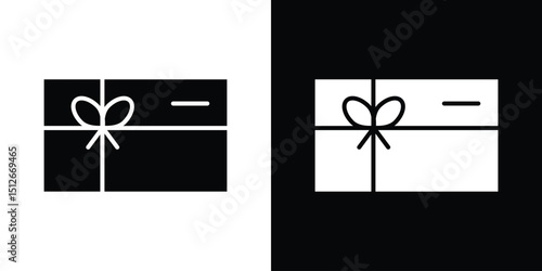 Gift card icon illustration. icon templates pack.