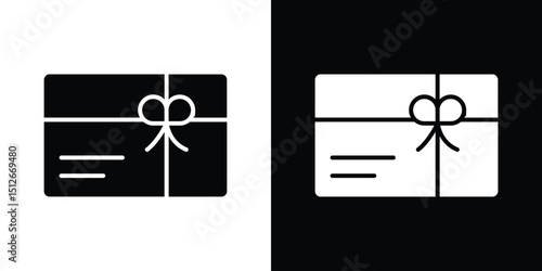 Gift card icon illustration. icon templates pack.