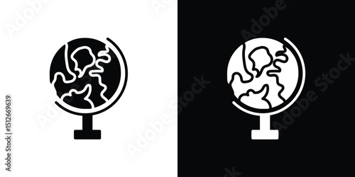 Globe icon illustration. icon templates pack.