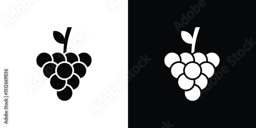 Grapes icon illustration. icon templates pack.