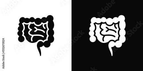 Gut icon illustration. icon templates pack.