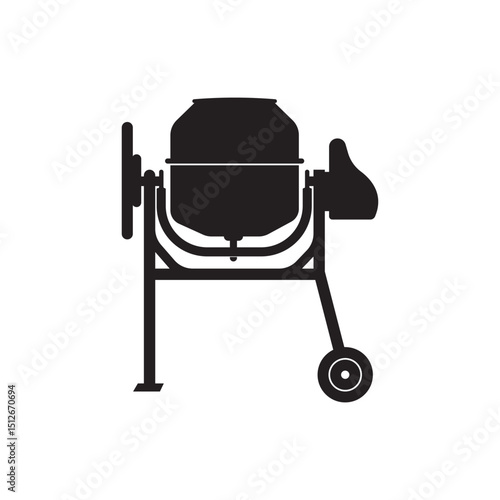 Cement Mixer Machine Icon