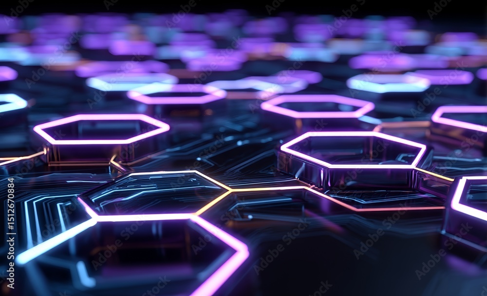 Fototapeta premium The concept encompasses cyber big data flow, blockchain data fields, and network line connections in a stream, all related to AI technology, digital communication, and science research, as depicted