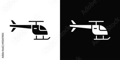 Helicopter icon illustration. icon templates pack.