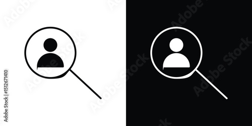 Hiring icon illustration. icon templates pack.