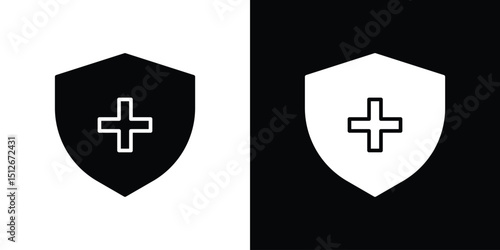 Immune guard icon illustration. icon templates pack.