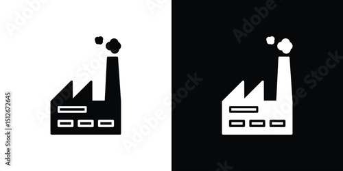 Industry icon illustration. icon templates pack.