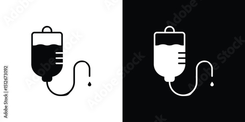 IV drip icon illustration. icon templates pack.