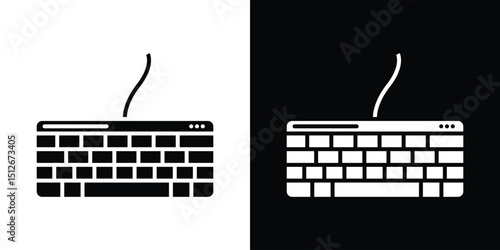 Keyboard icon illustration. icon templates pack.