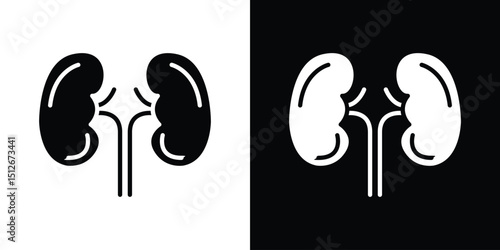 Kidney icon illustration. icon templates pack.