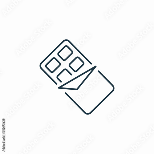 chocolate bar icon sign vector