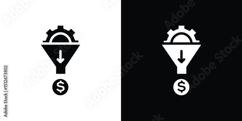 Lead generation icon illustration. icon templates pack.