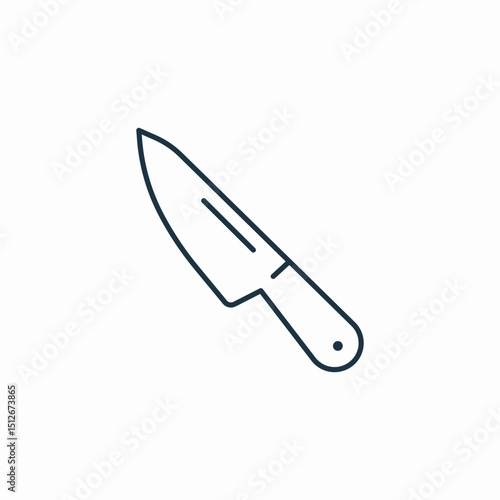 cutting knife icon sign vector