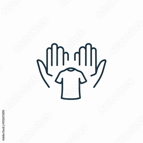 delicate material icon sign vector