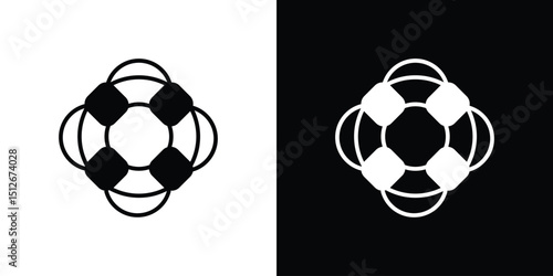 Life buoy icon illustration. icon templates pack.