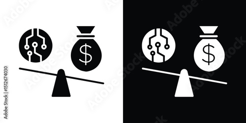 Leverage icon illustration. icon templates pack.