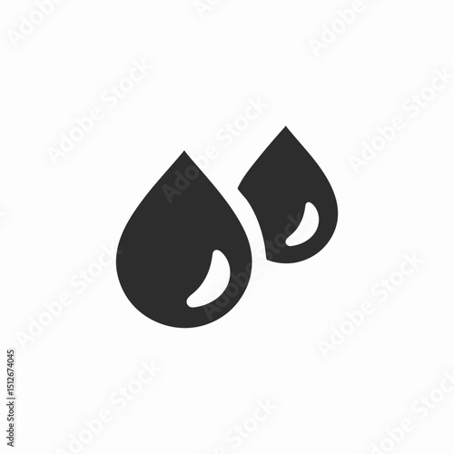 drops two icon sign vector