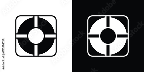 Life buoy icon illustration. icon templates pack.