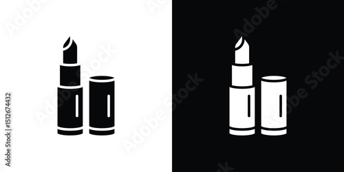 Lipstick icon illustration. icon templates pack.