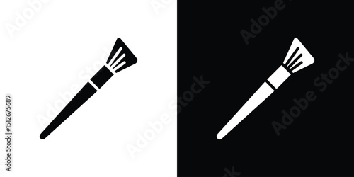 Makeup brush icon illustration. icon templates pack.