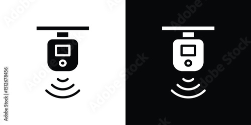 Motion sensor icon illustration. icon templates pack.